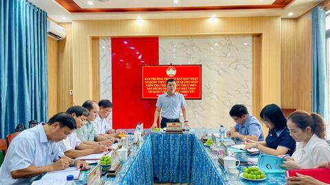 Đoàn kiểm tra số 4 của Uỷ ban MTTQ Việt Nam tỉnh Quảng Ngãi làm việc với Cơ quan Ủy ban Mặt trận Tổ quốc Việt Nam xã Thiện Tín.