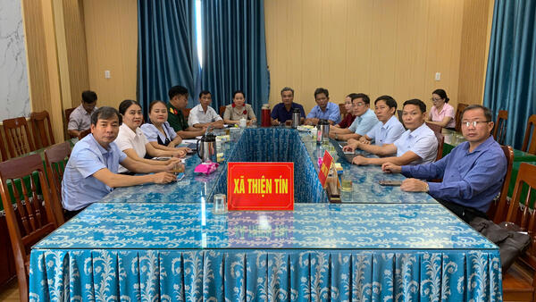 Đảng ủy xã Thiện Tín tham dự Hội nghị trực tuyến cập nhật kiến thức, quy định mới của pháp luật và bồi dưỡng nghiệp vụ công tác kiểm tra, giám sát