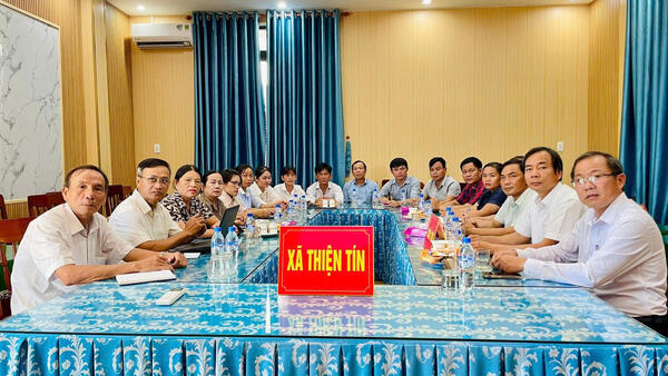 Mặt trận xã Thiện Tín tham dự Hội nghị Quán triệt Nghị quyết Đại hội đại biểu toàn quốc Mặt trận Tổ quốc Việt Nam