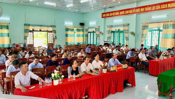 Xã Thiện Tín tham dự Hội nghị học tập, quán triệt các nghị quyết, chỉ thị chuyên đề của Bộ Chính trị và nghị quyết của Ban Chấp hành Đảng bộ tỉnh khóa I, nhiệm kỳ 2025 – 2030