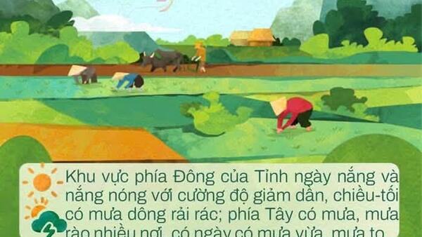 BẢN TIN THỜI TIẾT NÔNG VỤ THÁNG 9