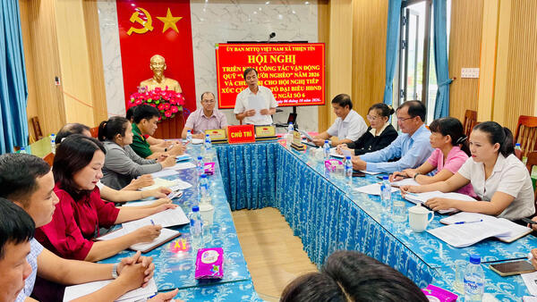Xã Thiện Tín: triển khai vận động Quỹ “Vì người nghèo” năm 2026 và chuẩn bị cho Hội nghị tiếp xúc cử tri của Tổ đại biểu HĐND tỉnh Quảng Ngãi số 6